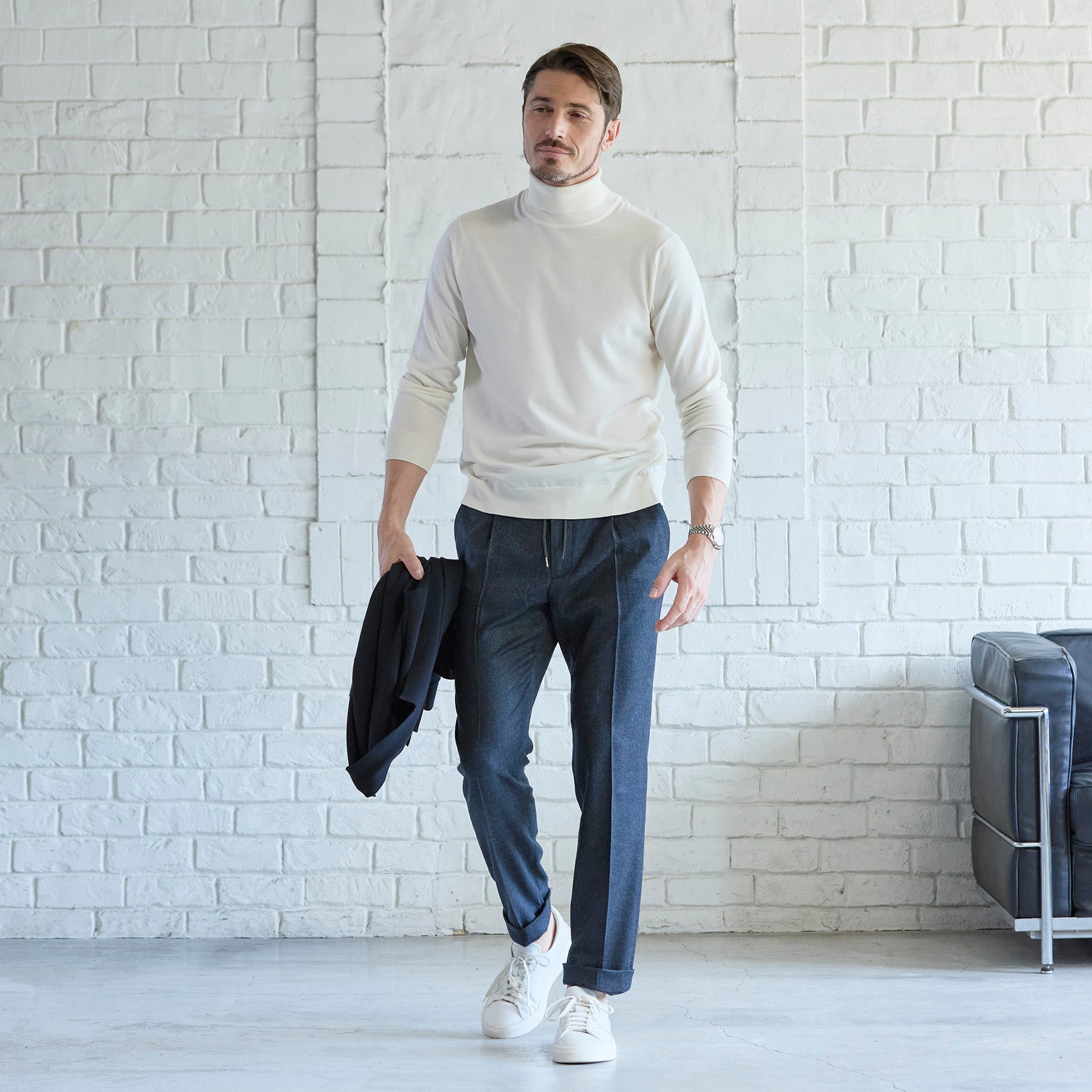 30/70 trenta settanta |f-quattro：タートルネックプルオーバー