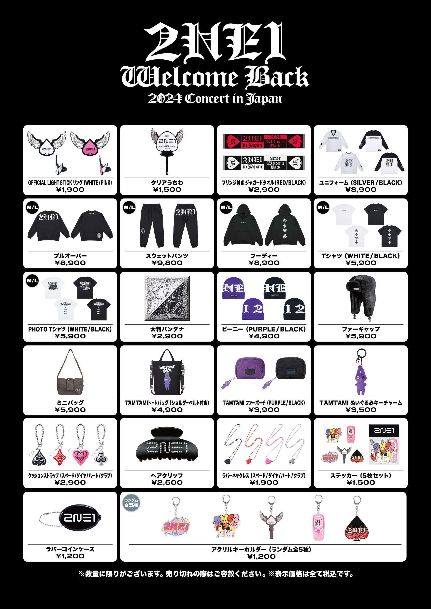 2024 2NE1 CONCERT [WELCOME BACK] IN JAPAN』Cafe & Shop | NEWS