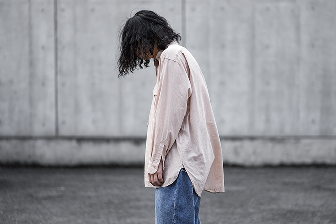 COMOLI -ベタシャン プルオーバーシャツ, プルオーバー カーゴシャツ