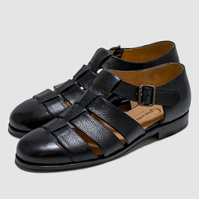 F.lli Giacometti / Gurkha Sandal (Nero) | twelve
