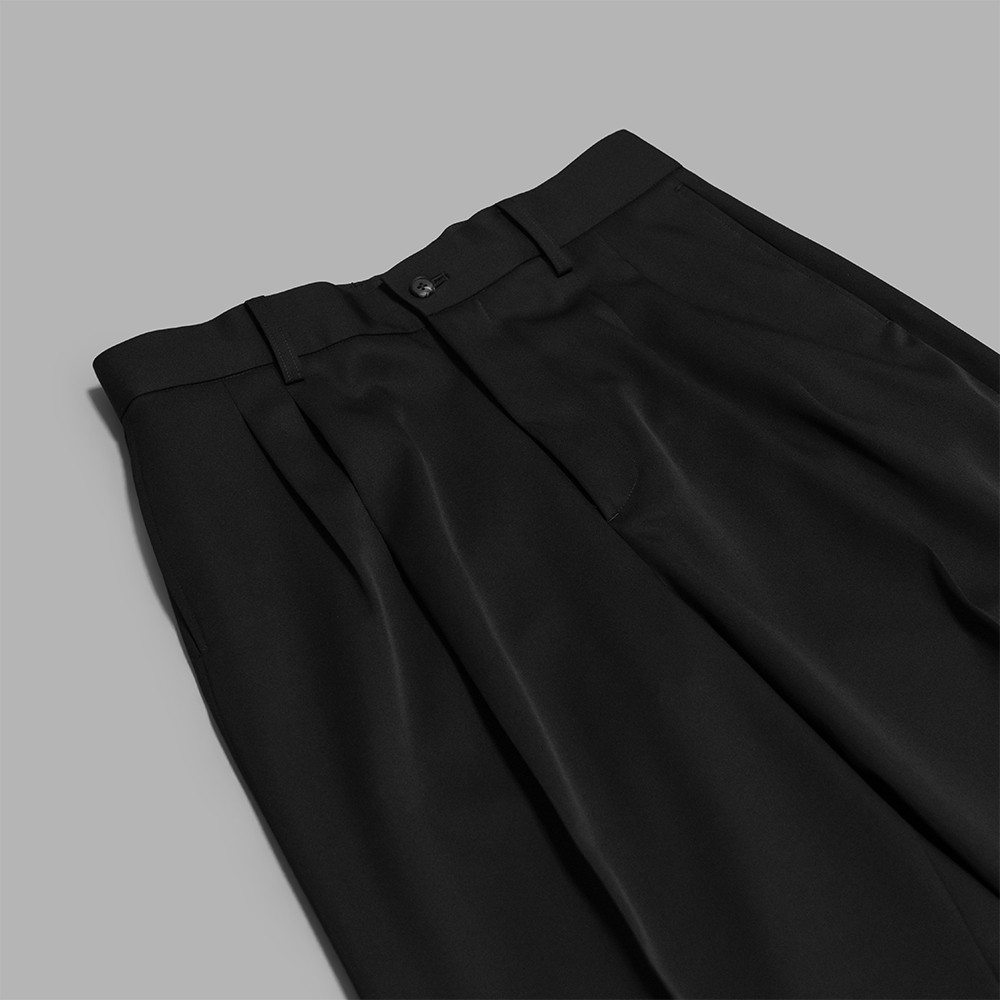 ssstein / Long Wide Trousers (Black) | twelve