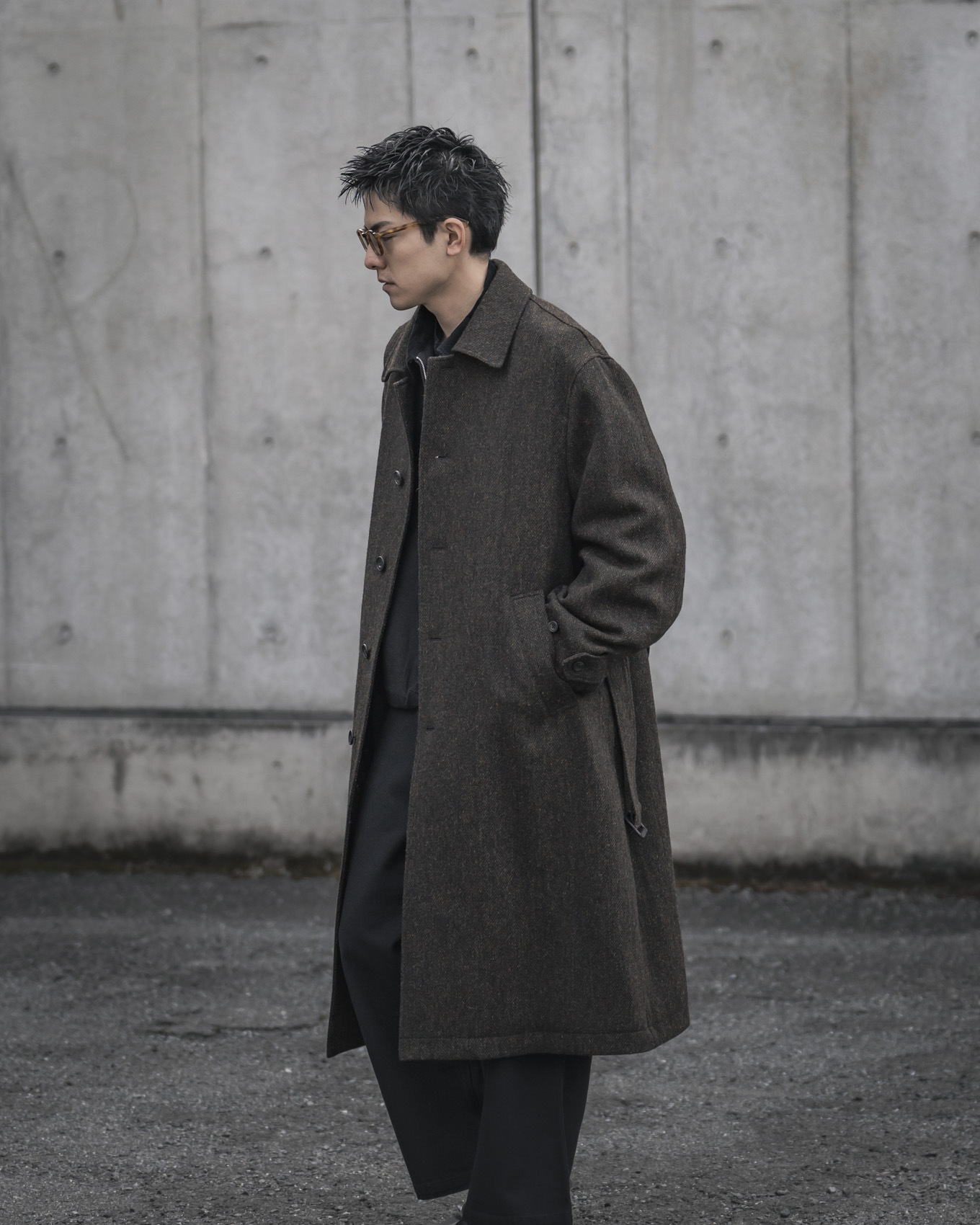 ssstein / Oversized Investigated Coat (Dark Brown) | twelve