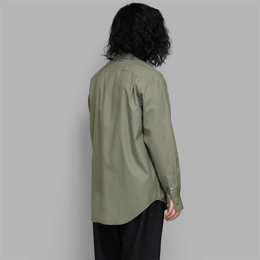 AURALEE / Washed Finx Twill Shirt (Olive) | twelve