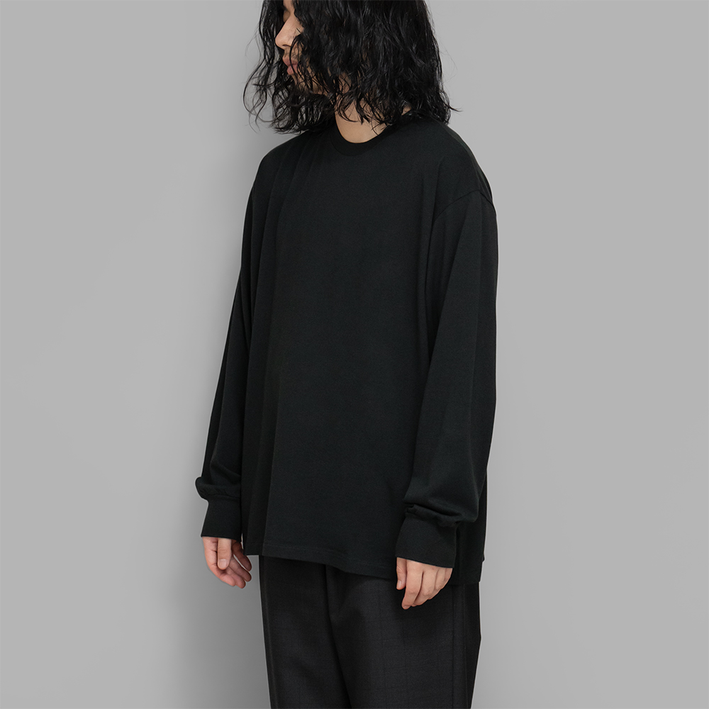 A.PRESSE / Cashmere Blend L/S T-Shirt (Black) | twelve