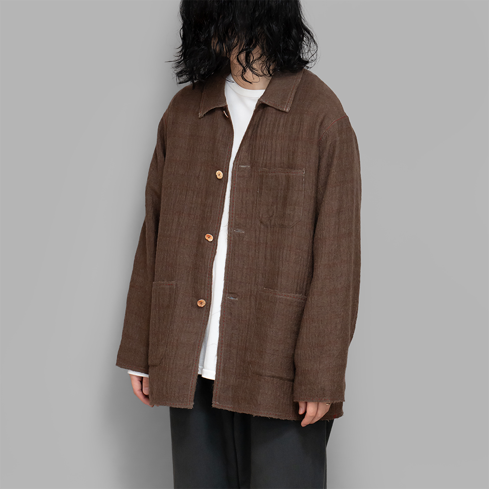 MAATEE&SONS / Gupta Wool W Face Coverall (Brown) | twelve