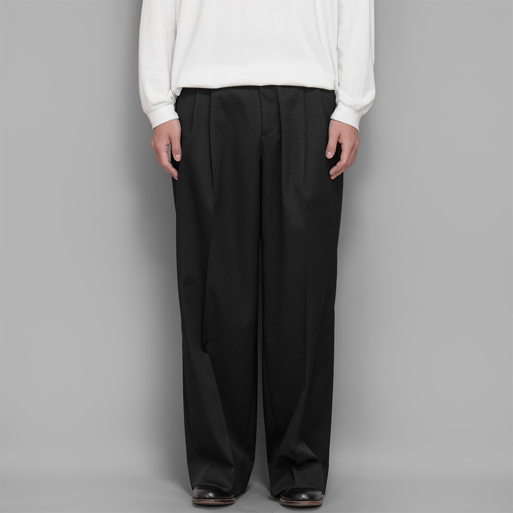 ssstein / Long Wide Trousers (Black) | twelve