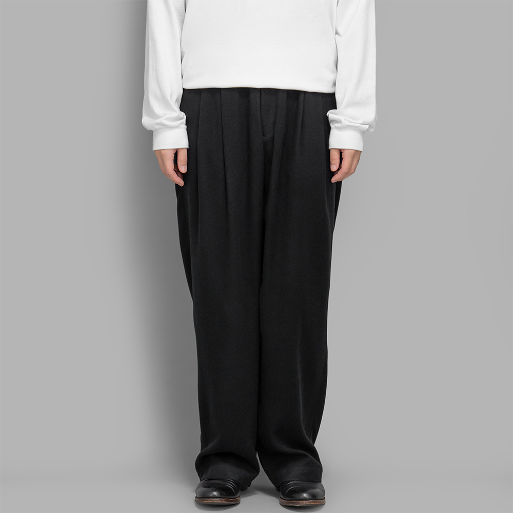 ssstein / Rayon Silk Flannel Wide Easy Trousers | twelve