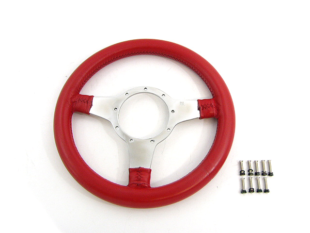 モトリタ レッド 3スポーク Moto-Lita 3スポーク ステアリングホイール