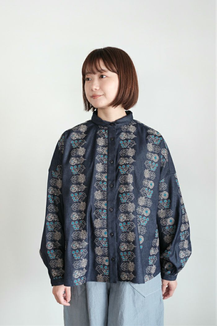 marble SUD マーブルシュッド flower language プチカラーシャツ(25AW