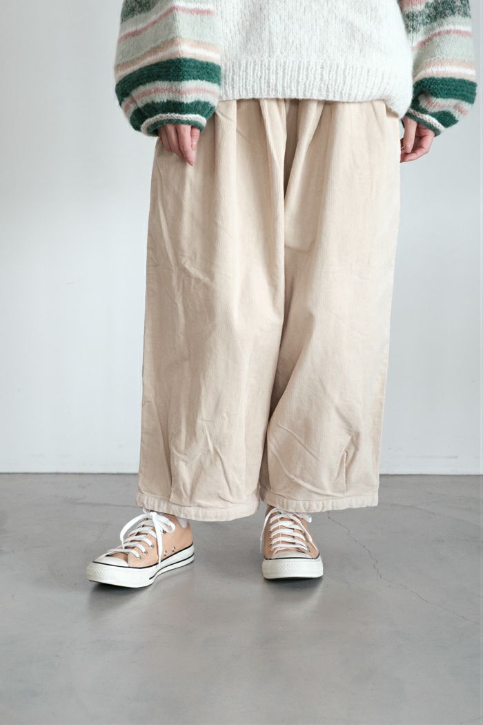 marble SUD マーブルシュッド EMB fox タックパンツ(25AW) | T.T. GARRET