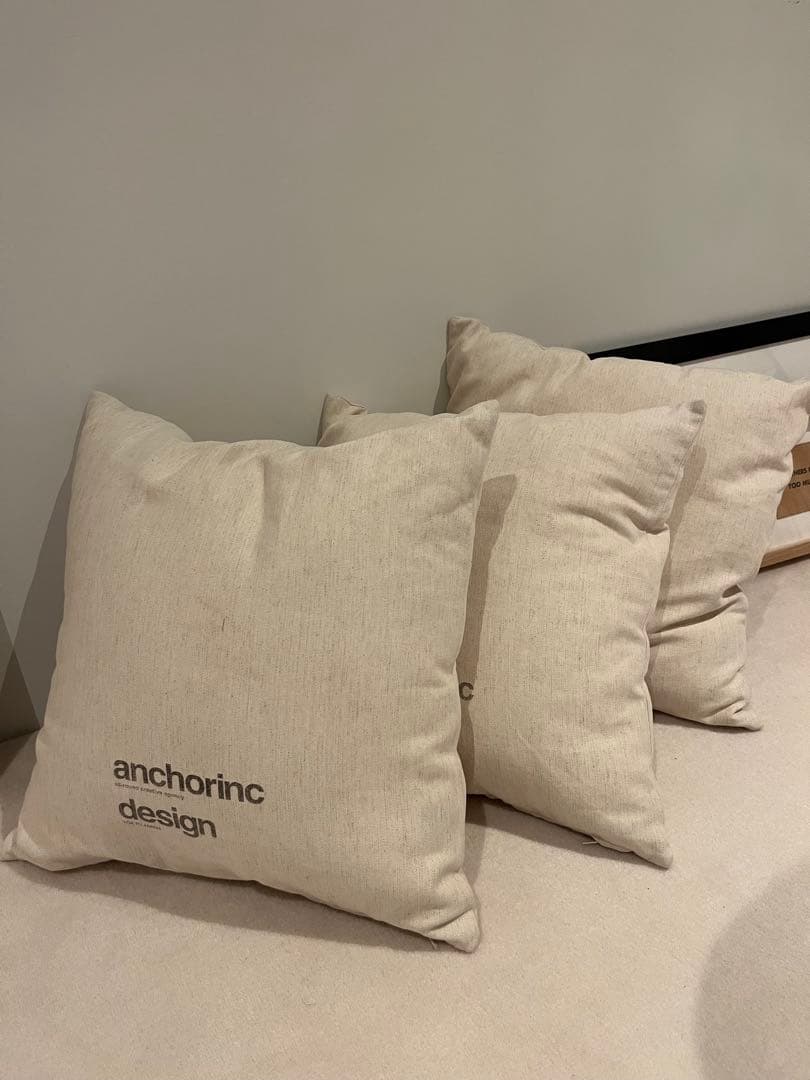 クッション・座布団 ANCHOR INC. FABRIC LOGO CANVAS CUSHION ANCHOR
