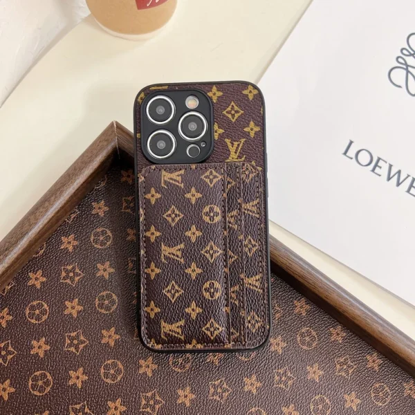 Luxury Case LV iPhone 12-16 Pro Max Dual Cardholder