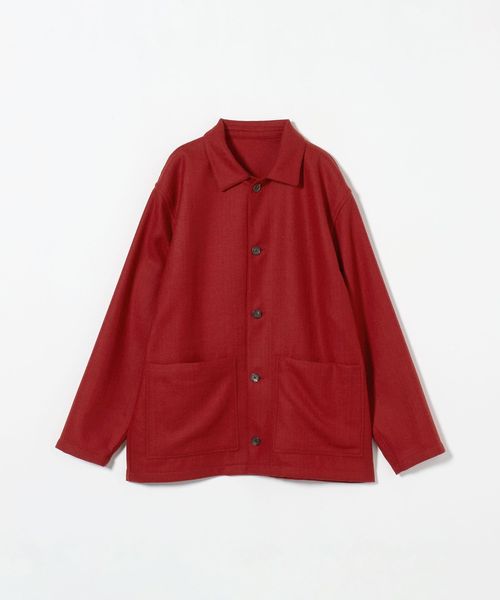 別注】＜CARUSO＞レッド カルゼ カバーオール