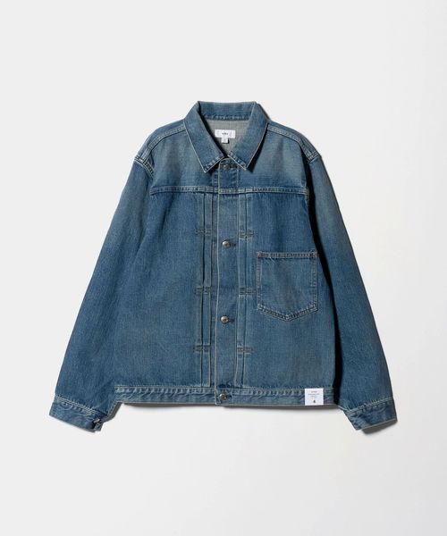 HYKE＞DENIM JACKET / TYPE1 REGULAR FIT/ウォッシュド デニムジャケット