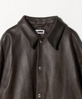 H＞シープレザー カバーオール