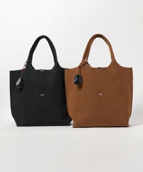 hALON＞ストライプ ニット トートバッグL