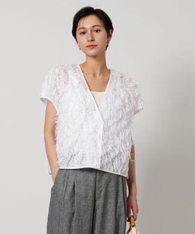 ヘアリー カットジャガード ベスト