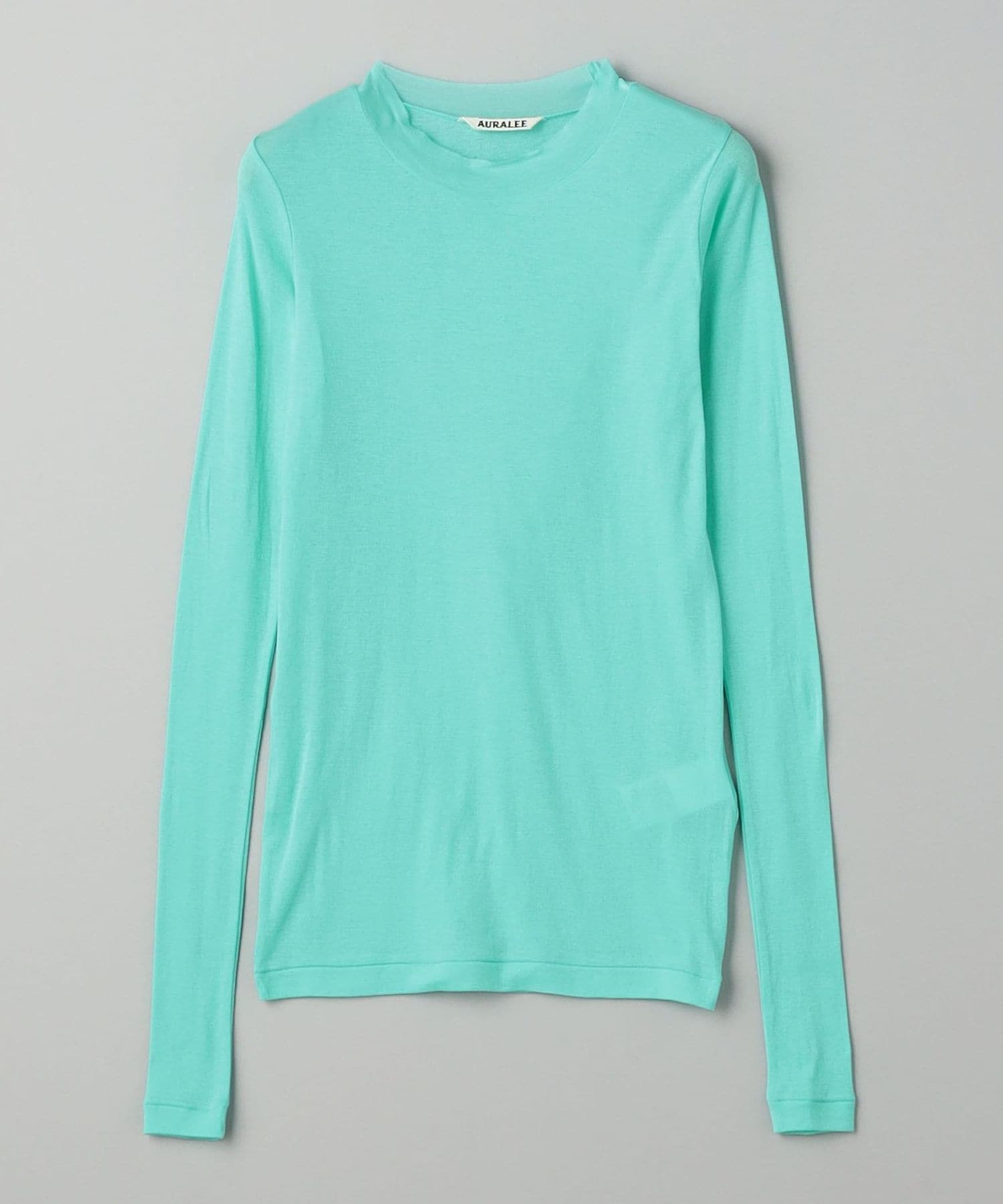 AURALEE＞ガーゼシアーリブ ロングスリーブ カットソー