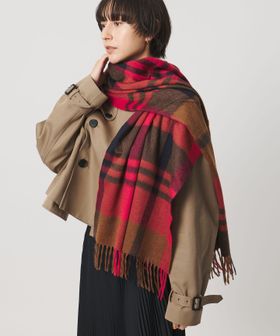Joshua Ellis＞カシミヤ チェック マフラー