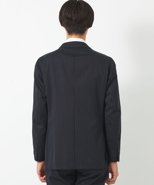 New Zealand Wool ストライプ 2B RG スーツジャケット ―ストレッチ―