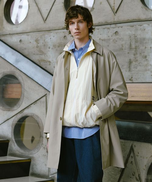 ナイロンオックス ステンカラーコート ‐撥水‐