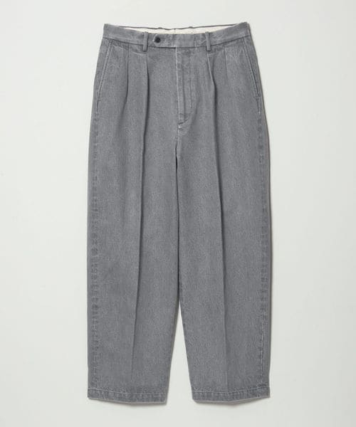 Steven Alan＞ ヘリンボーン イン ツープリーツ ドレス トラウザーズII