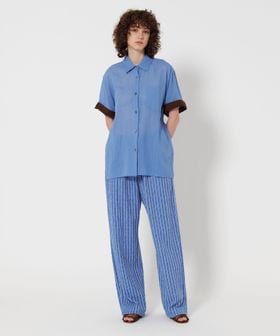 6(ROKU)＞スケ ショートスリーブ シャツ