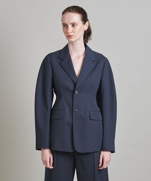 LOEFF＞W ギャバ カーブ ジャケット