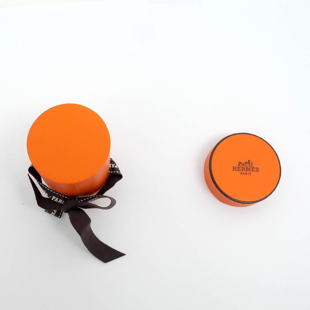 名東】【HERMES】エルメス ツイリー トランプ オレンジ マルチカラー