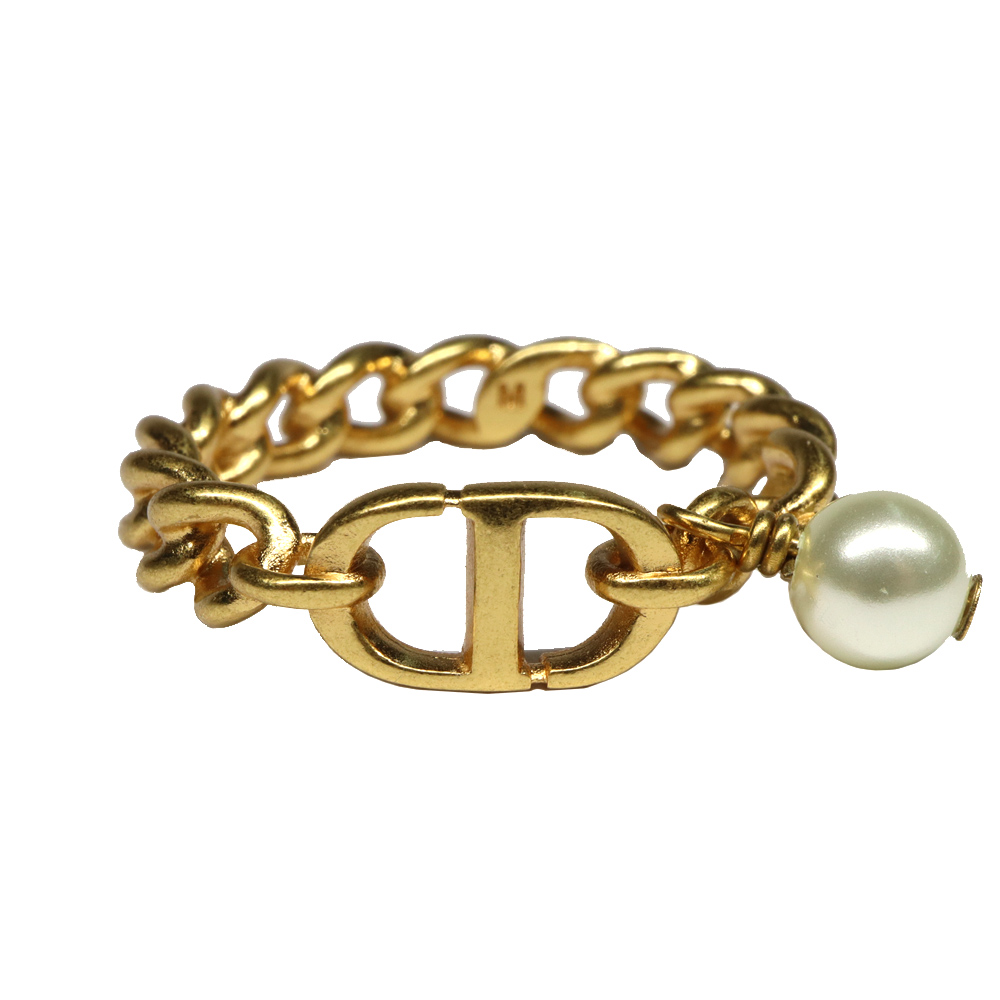 名古屋】【DIOR】ディオール 30 モンテーニュ リング CDロゴ チェーン