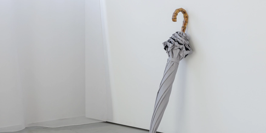 完全遮光100% 長傘 M/フリル(55cm)