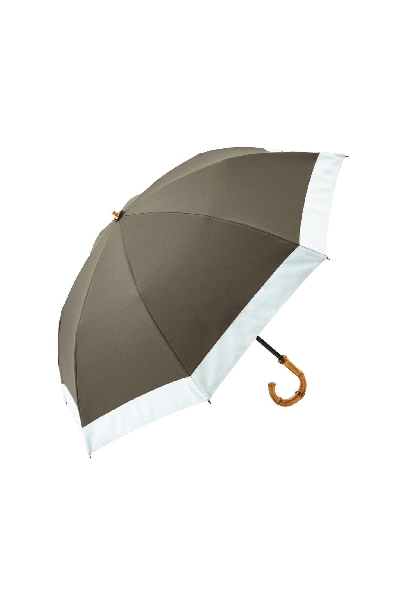 完全遮光100% 2段2WAY 折りたたみ日傘/バイカラー(50cm)