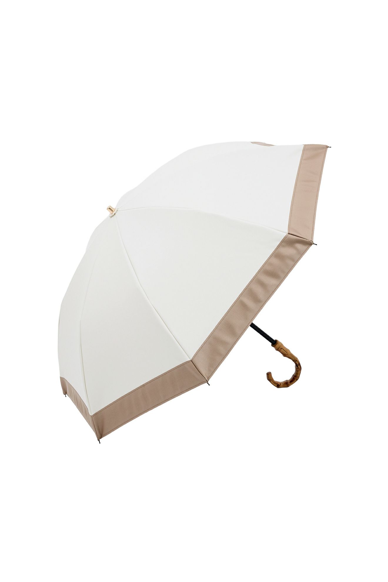 完全遮光100% 2段2WAY 折りたたみ日傘/バイカラー(50cm)