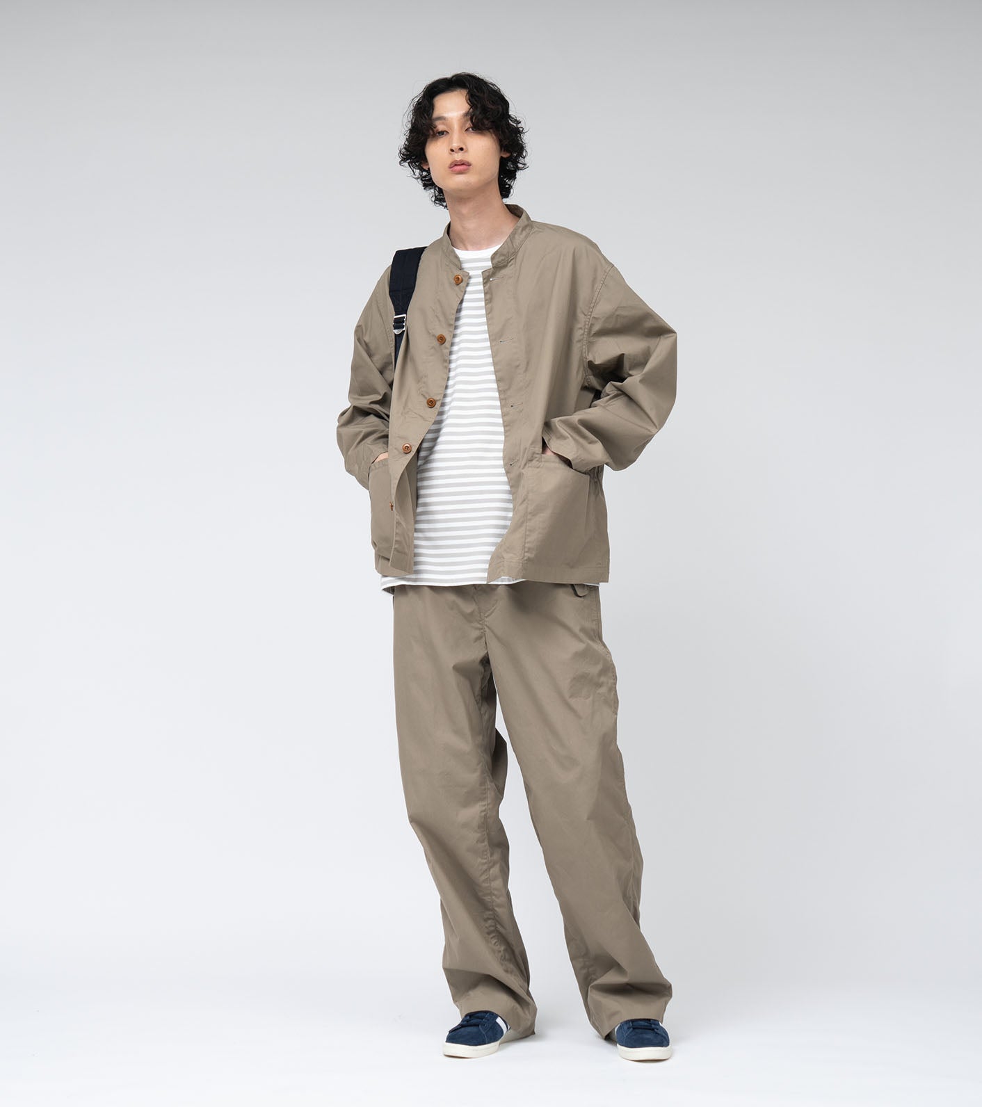 nanamica Band Collar Shirt Jacket – unexpected store