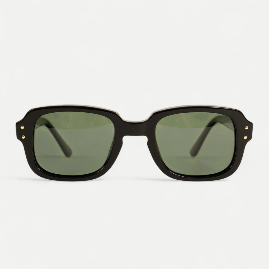 USS ARMY VIETNAM BLACK SUNGLASSES - GREEN — Universal Surplus
