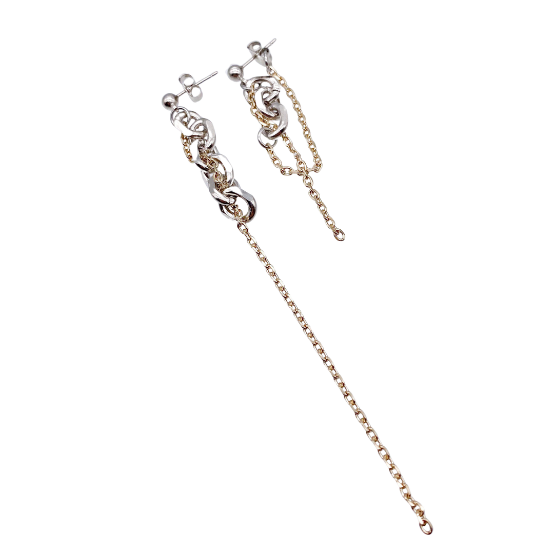 Justine Clenquet シルバー ゴールド ピアス Dana earrings – unigem