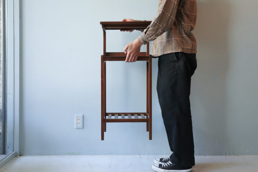 オールドカリモク サイドシェルフ 電話台 レトロ ミッドセンチュリー