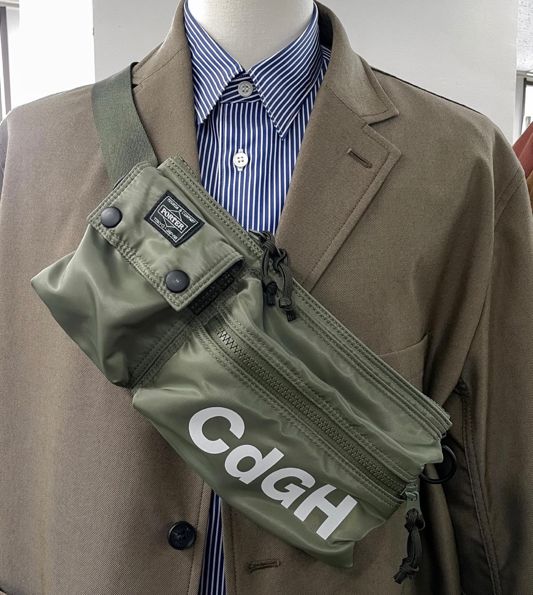 COMME des GARÇONS HOMME × PORTER コラボバッグが2022年8月に発売予定