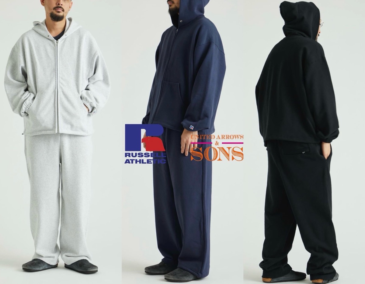 RUSSELL ATHLETIC x UNITED ARROWS & SONS by 藤田哲平 別注フーディー