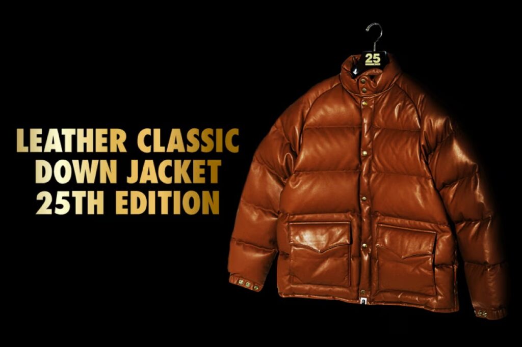 BAPE®︎ LEATHER CLASSIC DOWN JACKET 25周年記念モデルが国内11月29日