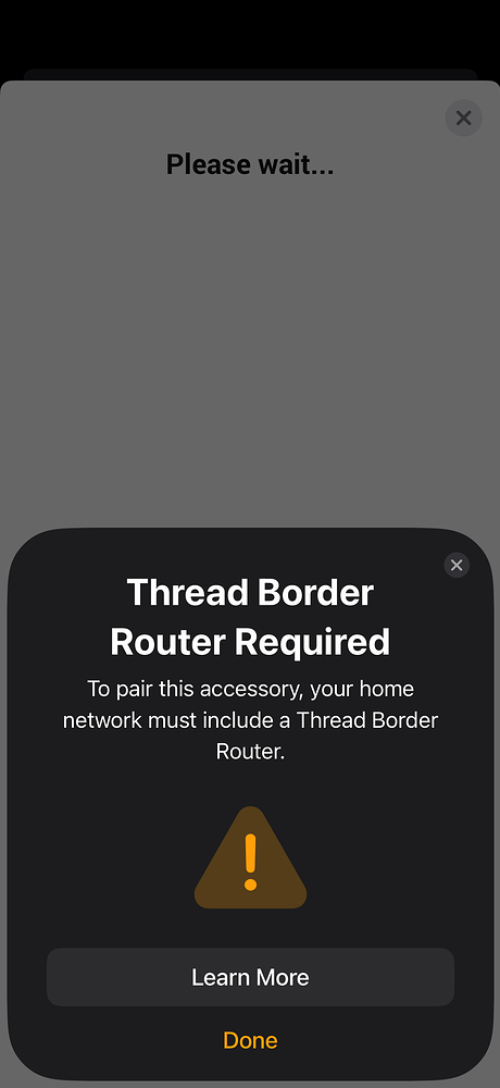 Matter-over-Thread device not connecting to HP23 - Questions