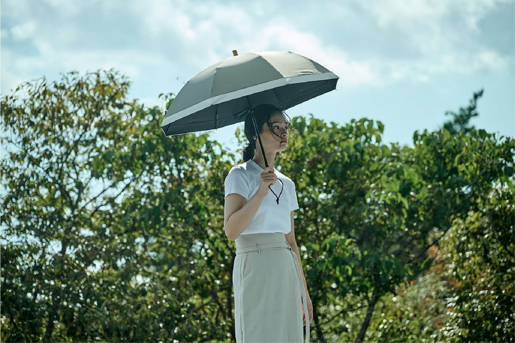 完全遮光日傘｜サンバリア100