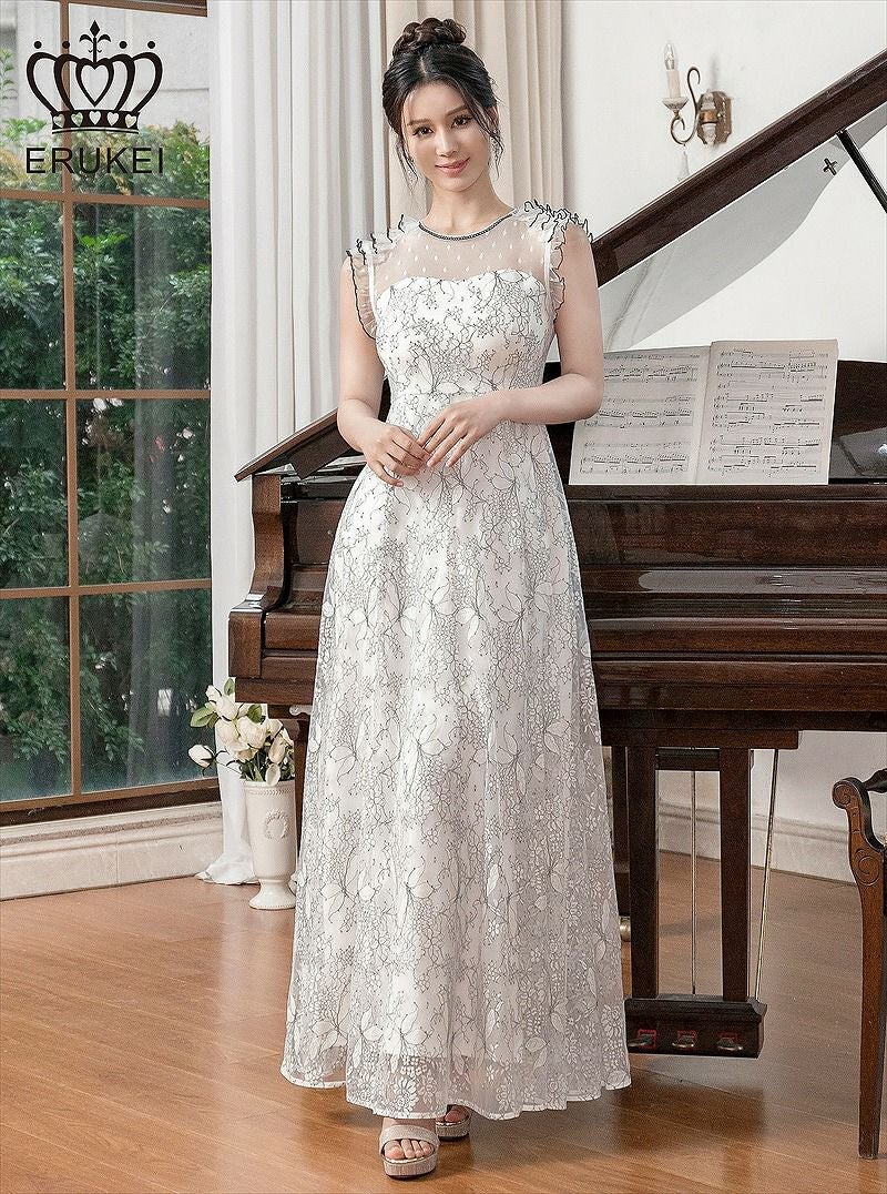 ERUKEI エルケイ SETTAN セッタン ゴールド 薔薇・刺繍・ワンピース