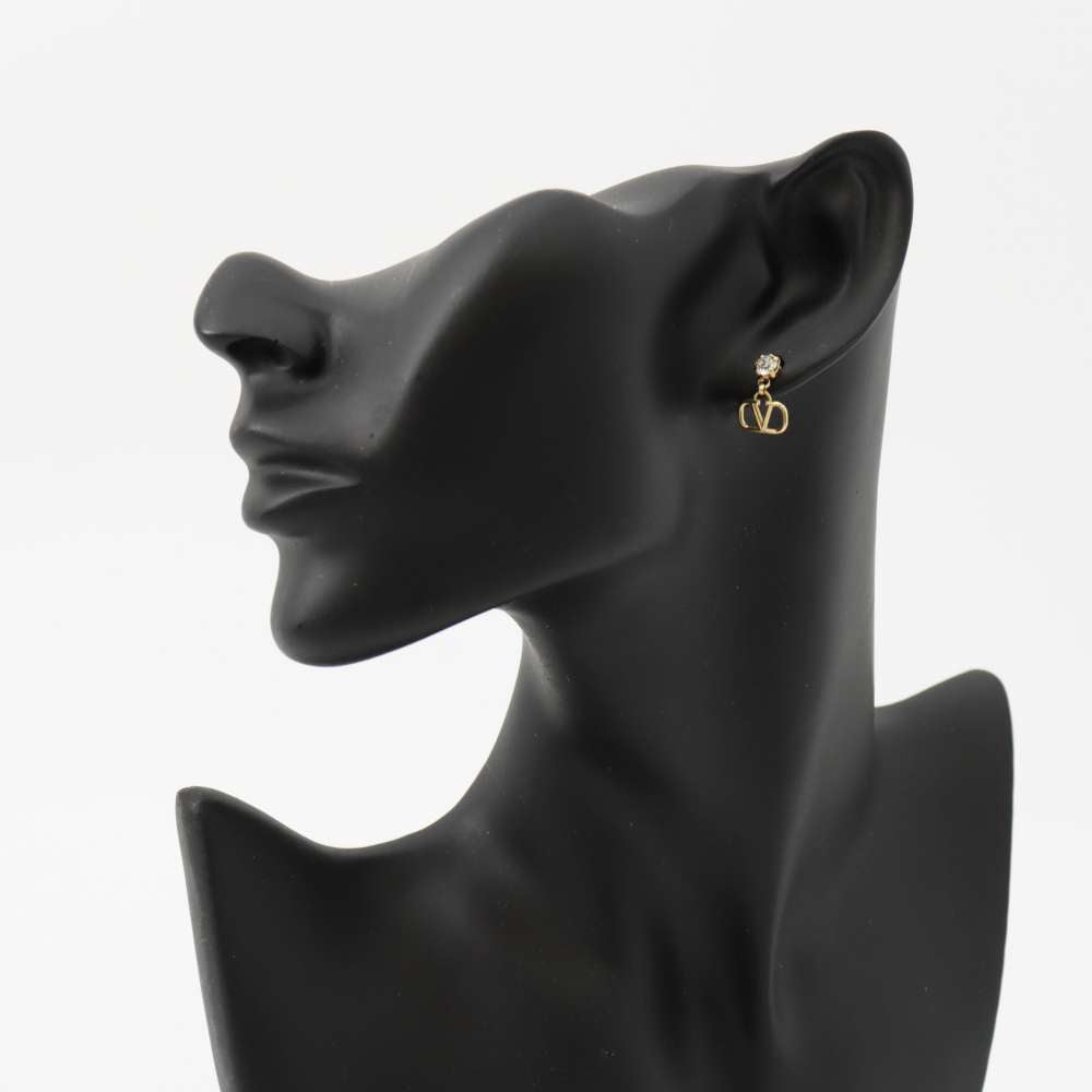 Valentino Garavani Vロゴ ラインストーン ピアス – VALTIQUE VINTAGE
