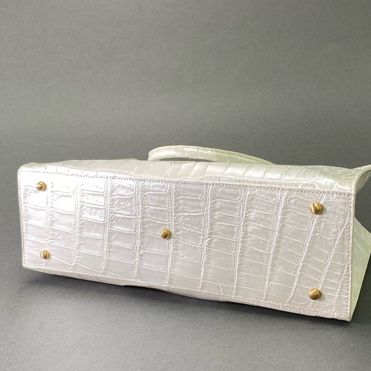 De18 JRA認定☆ SANPO サンポー クロコダイルレザー センター取り