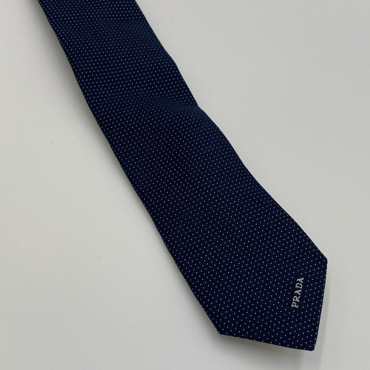 h7 PRADA プラダ ドット柄 ネクタイ 服飾小物 ビジネス◎ セレモニー