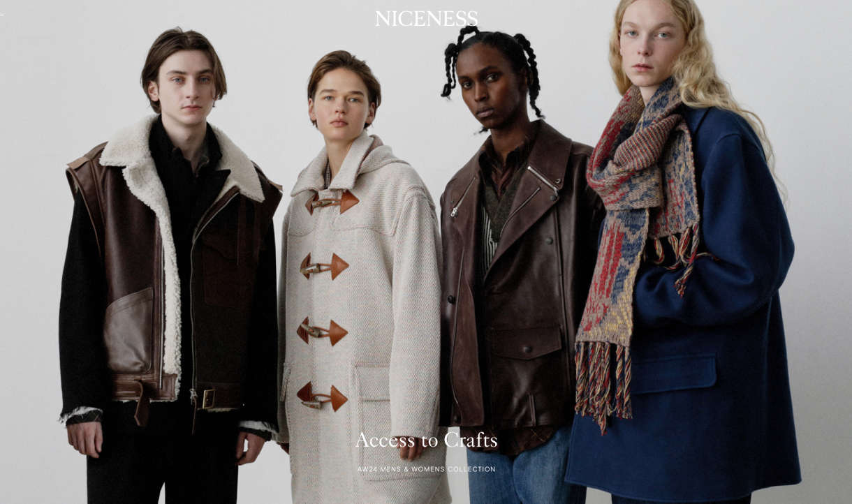 NICENESS】 Autumn / Winter 2024 Collection~Access to Crafts