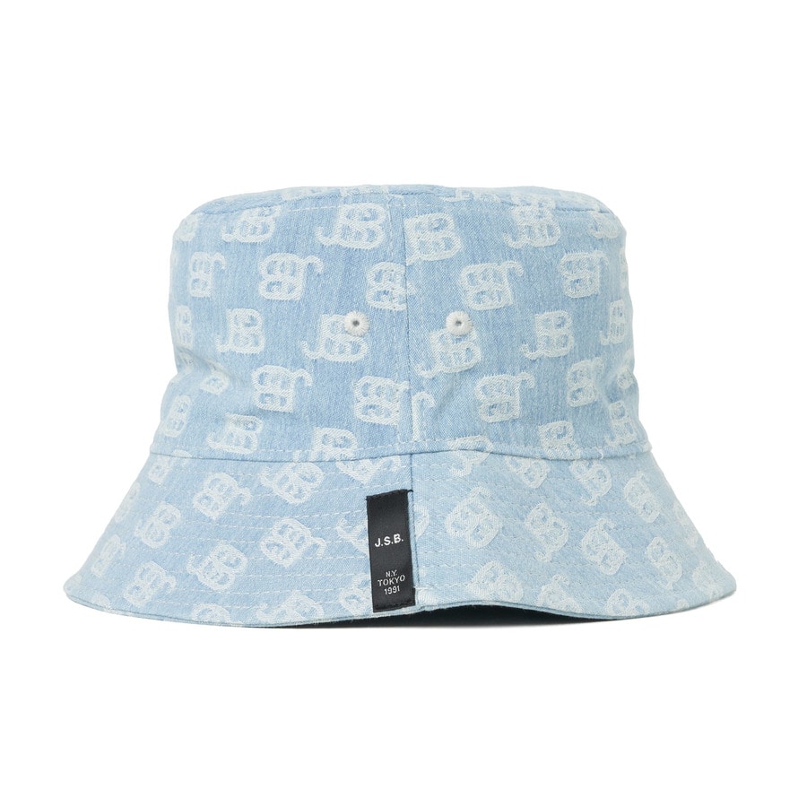 JSB Denim Monogram Bucket Hat | J.S.B. | VERTICAL GARAGE OFFICIAL