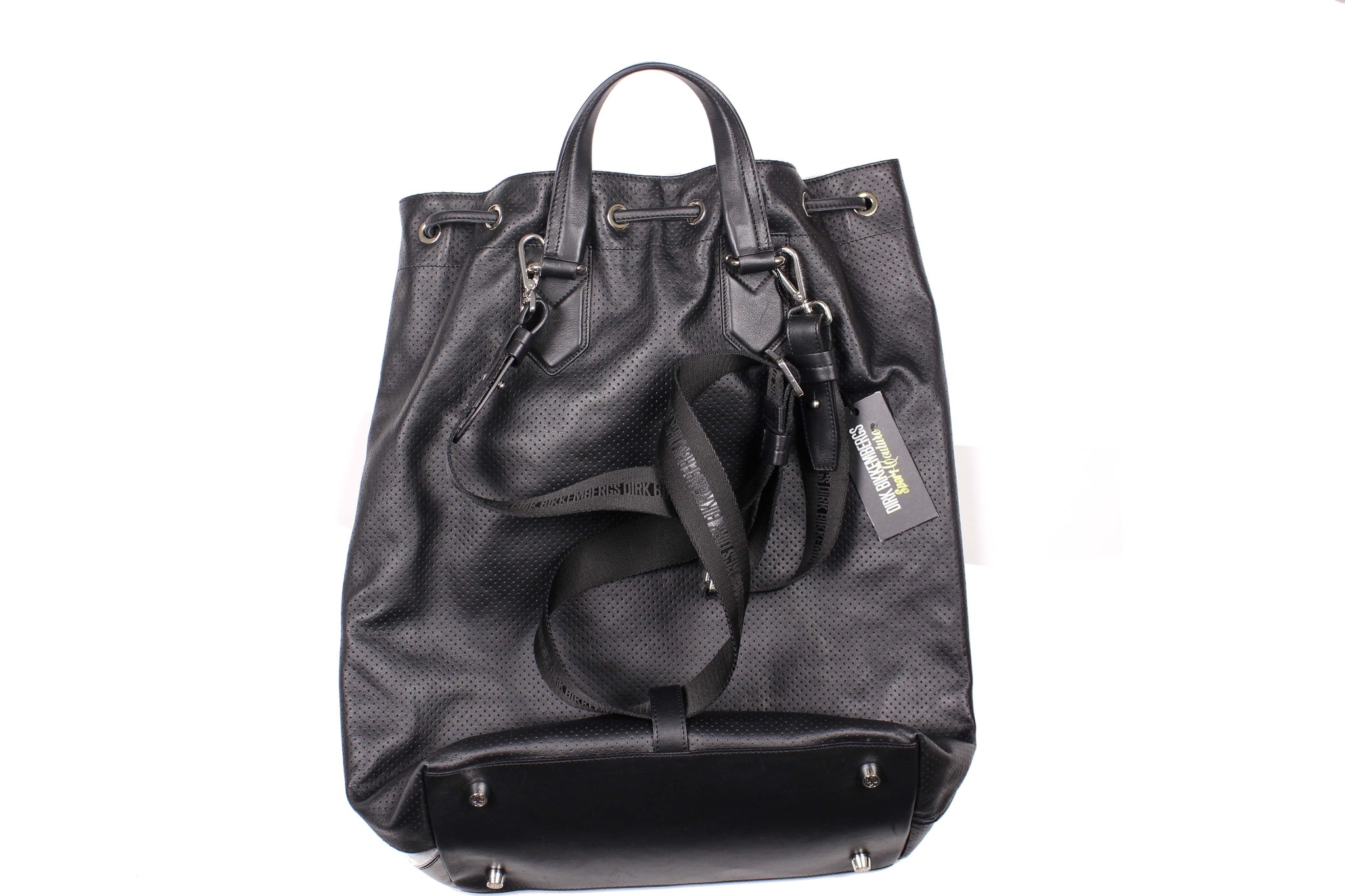 DIRK BIKKEMBERGS black leather tote bag – Vintage Carwen