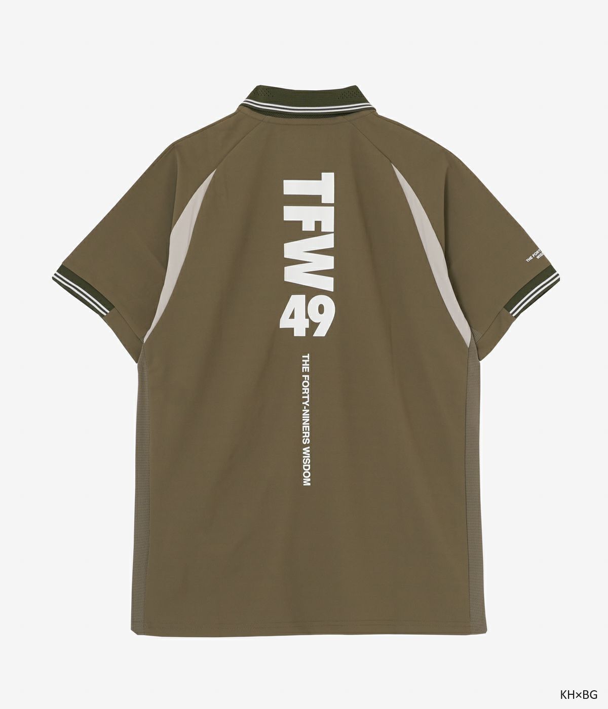 TFW49 - LINE SLEEVE POLO | ポロシャツ | カーキ×ベージュ | メンズ
